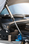 Sprinter Hood Strut Kit with stainless steel gas strut and blue anodized aluminum mount for effortless hood lifting and durability