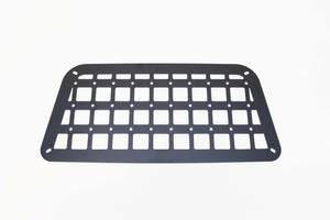 Rear Door Modular MOLLE storage panel designed for 2019+ Mercedes Sprinter rear doors, laser-cut metal organizer panel.