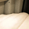 Ultra Luxe Dream Sheets on a Winnebago Revel bed with cozy, custom-fitted microfiber bedding