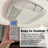 15K Quiet RV air conditioner ceiling unit with wireless remote control for easy climate management in RVs