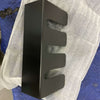 Alpine Snow Shelf black powder-coated aluminum modular storage shelf for Owl Expedition Boxes