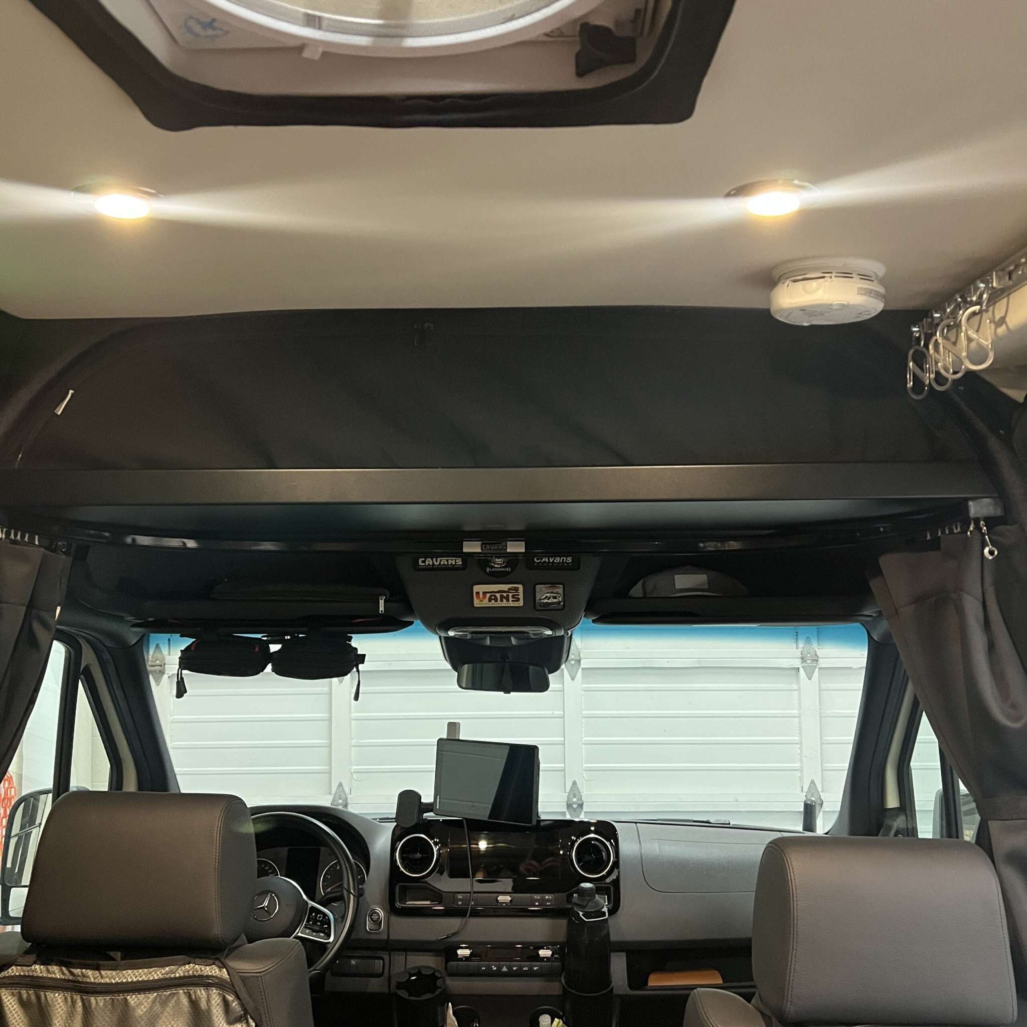 2019+ Sprinter Headliner Shelf No Curtain Rod