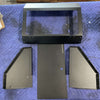 Seat Back Locker components for Sprinter van storage system laid out on a blue protective mat