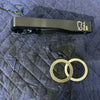 Grenadier Hood Release Handle and mounting rings on quilted fabric background