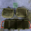 Modular Visor Panel with tactical pouches and attachment straps for vehicle gear storage