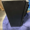 Black Open Box #4 Van Storage Box Monster 40 with sturdy, TIG-welded construction on a blue padded surface