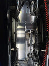Grenadier skid plate system installed on vehicle undercarriage for drivetrain protection