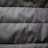 Close-up of black CLIMA-SHADE insulated Sprinter rear window cover showing quilted fabric and durable stitching