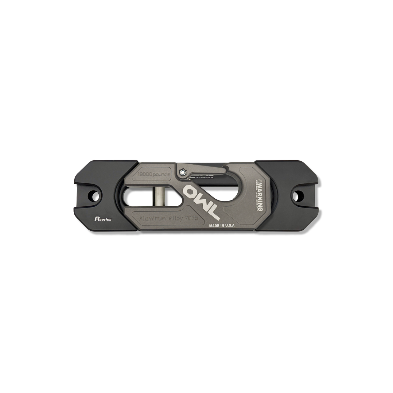 Owl Special Edition indexing fairlead and hook made from aluminum alloy for off-road rig durability and performance