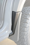 Close-up of Terrawagen Mondo Mudguard Big Tire Kit installed on 2019+ Sprinter with large rugged tire