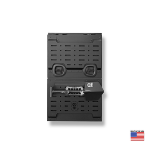 Massive Monster 40 van storage box with claimshell door and work table, waterproof TIG-welded construction, compatible with B2 and B2 Pro carriers