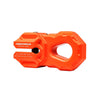 Orange Agency6 billet winch shackle made from solid aluminum for heavy-duty recovery use