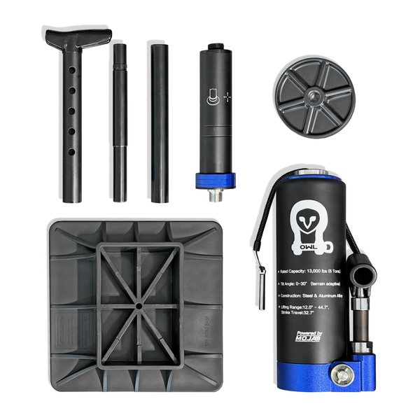 Sprinter Van Jack high-performance bottle jack with durable steel and aluminum alloy construction and multiple detachable parts for offroading use