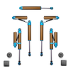 Grenadier Suspension - Owl 4-inch Lift TrailFlo Suspension system with blue and bronze shocks and components for INEOS Grenadier off-road and on-road performance