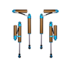 Grenadier Suspension - Owl 4" Lift TrailFlo Suspension shocks with reservoir for INEOS Grenadier and Quartermaster, blue and bronze high-performance off-road parts