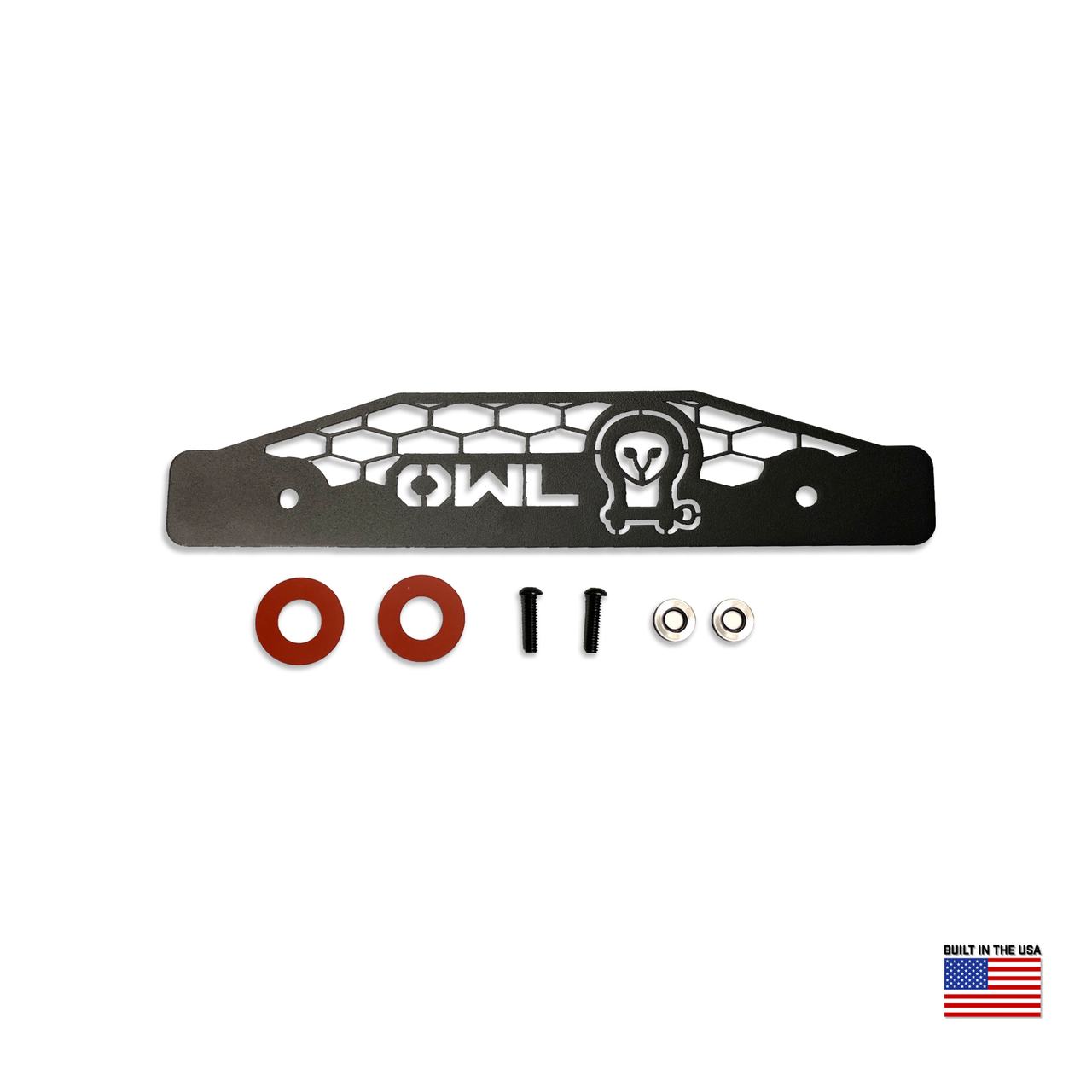 Revel Ladder Removal trim plate CNC-machined aluminum powder-coated finish for Winnebago rear door