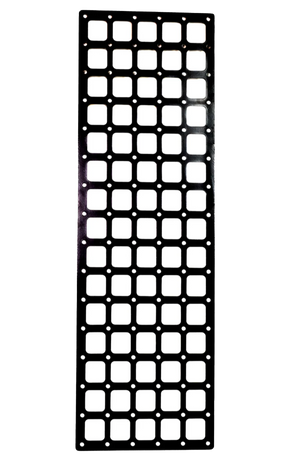Revel Shower Door MOLLE panel black powder-coated steel modular storage accessory for van interior