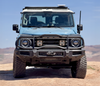 Owl Grenadier Steering Stabilizer installed on off-road Grenadier vehicle front view