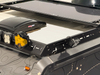 Winnebago Ekko Teton Edition black powder-coated aluminum roof rack with offroad lighting mounts and aerodynamic design