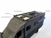 Ekko Roof Rack Teton Edition on rugged Winnebago Ekko with lighting mounts and powder-coated black aluminum design