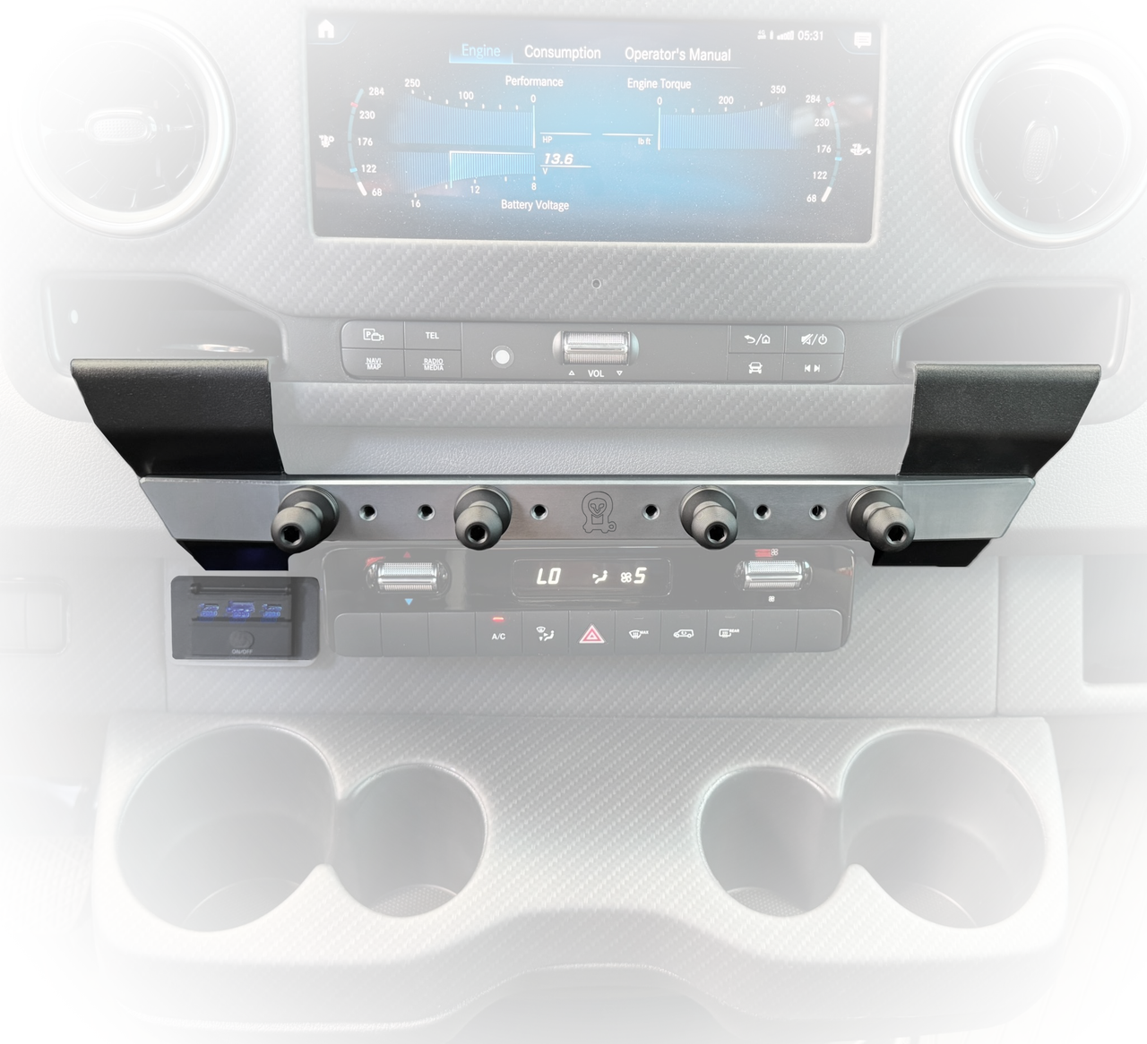 Sprinter Dash Accessory Rail [Phone Mount] Performance