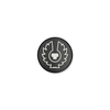 INEOS Grenadier billet aluminum black powder coat hood badge with etched Owl logo
