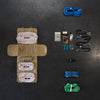 Overland Van Recovery Kit with kinetic rope, tree saver, gloves, soft shackles, hitch mounted recovery point, X-Lock, and modular molle rollup bag