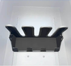 Alpine van storage box with snow and flat shelves for skis, snowboards, and gear storage