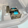 Underseat Air Compressor System for INEOS Grenadier installed under passenger seat.