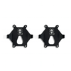 LP4 Grille Light Mounts for INEOS Grenadier, front view of two black mounts for rally lighting.