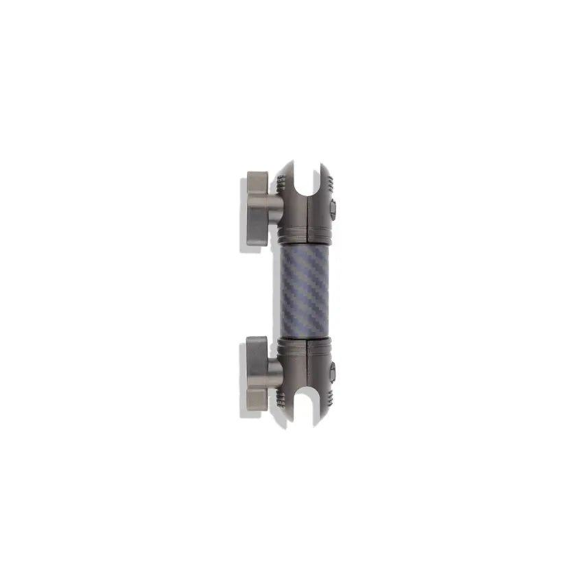 Carbon Fiber/Kevlar Mount Arm with a durable weave design and aircraft-grade joints.