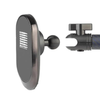 MagSafe compatible wireless phone charger with motorized locking cradle.
