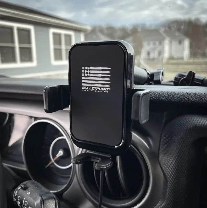 Wireless Phone Charger with Motorized Cradle – view 4