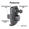 Bulletpoint Wireless Phone Charger with Motorized Cradle - Owl Outdoor