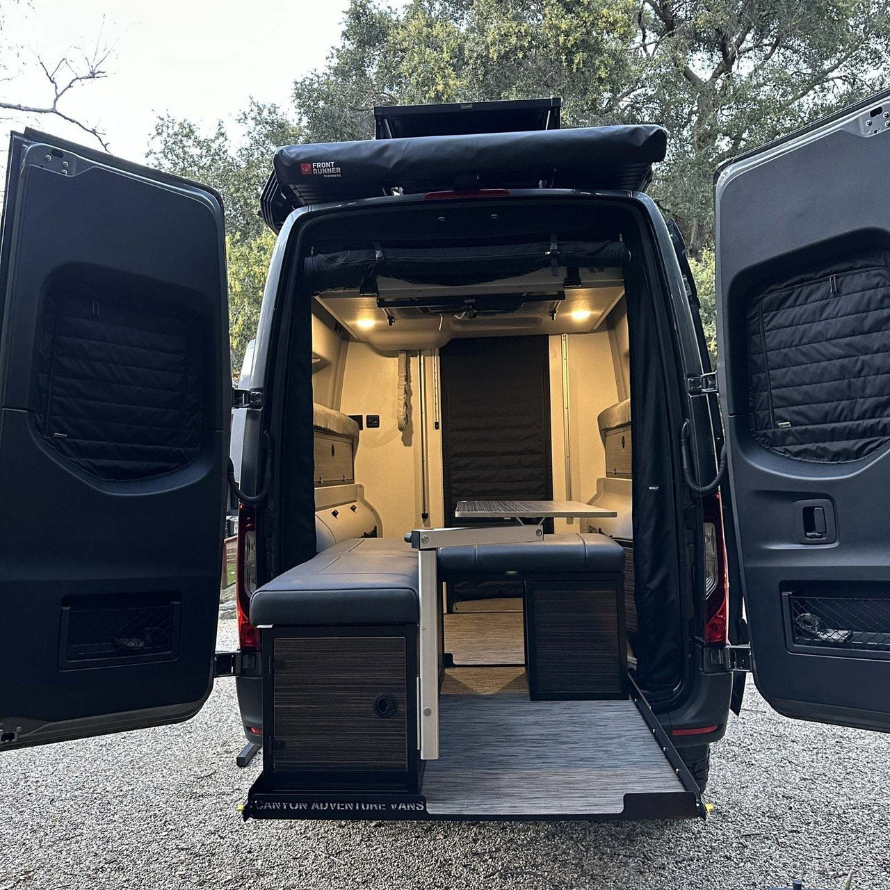 Canyon Adventure Vans Sprinter Rear Window Covers : CLIMA-SHADE Insulated (Set) - Owl Outdoor