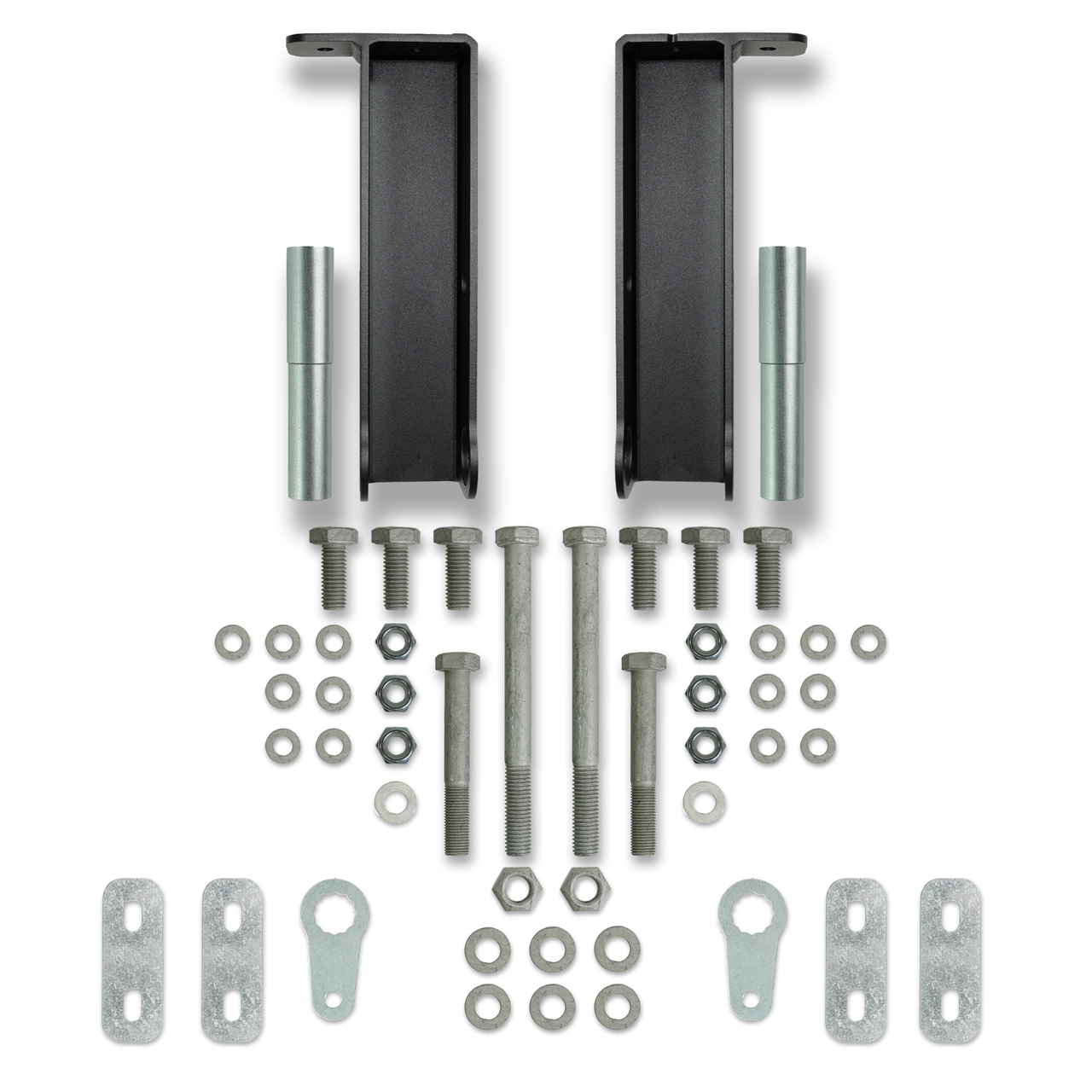 Sprinter rear shock mount Baja shock brace CNC-cut steel hardware set