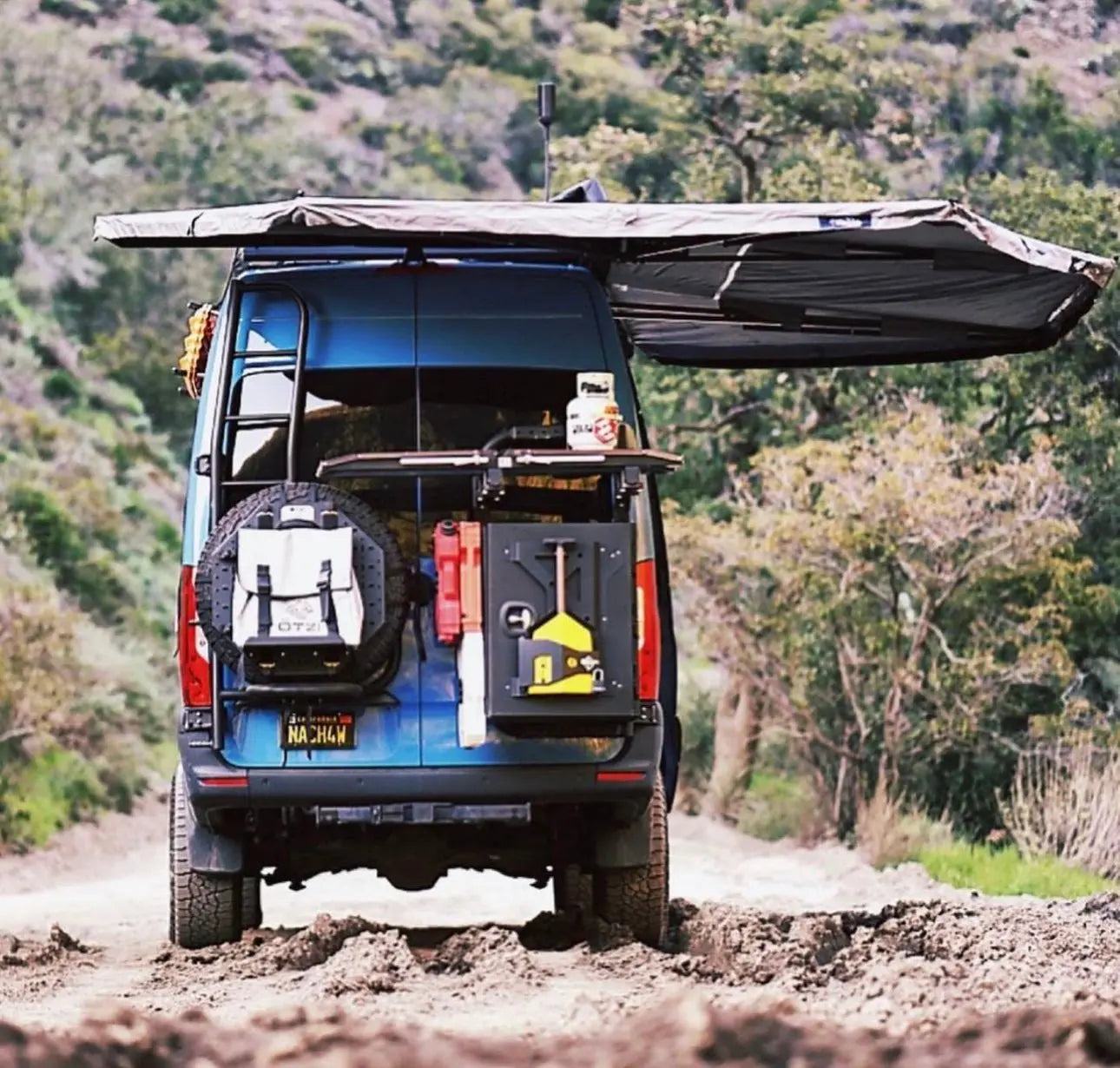 Expedition Box - Large mounted on van for off-road adventure.