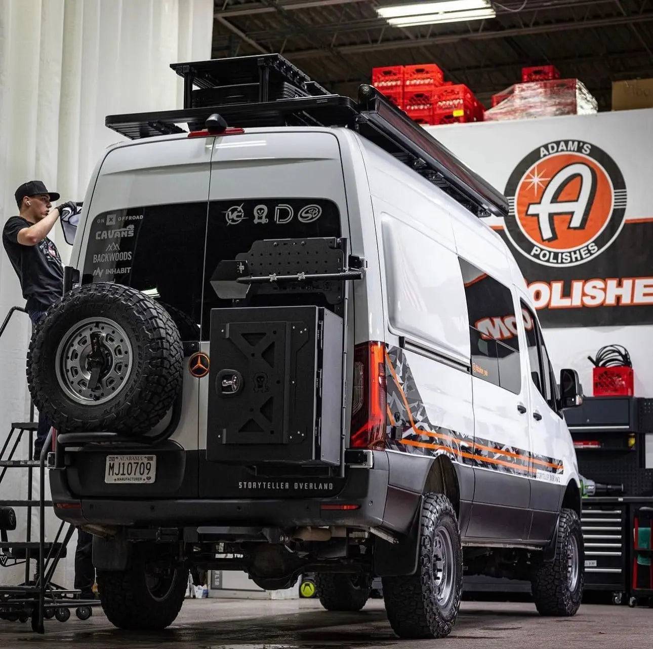 Expedition Box - Large mounted on van, showcasing rugged design and aluminum construction.
