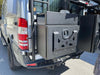 Medium Expedition Cargo Box made of lightweight all-aluminum with durable TIG-welded seams mounted on rear of expedition vehicle