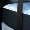 ULTRA Luxe Mattress with plush white top and durable black sides designed for van interiors