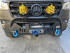 Ultrahook for winches mounted on vehicle bumper, showcasing advanced closed-system design.