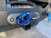 Ultrahook for Winches attached to a vehicle, showcasing advanced closed-system design and precision-machined aluminum.