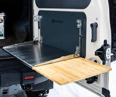 Folding Tailgate Table for INEOS Grenadier, designed for durability and adventure use.