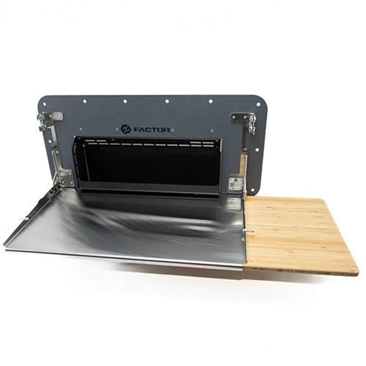 Folding Tailgate Table with Extended Storage Cubby for INEOS Grenadier