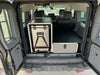 Grenadier Explore Series Brian's Favorite Package rear view with CampKitchen 2.2 and Single Drawer Module in vehicle storage setup