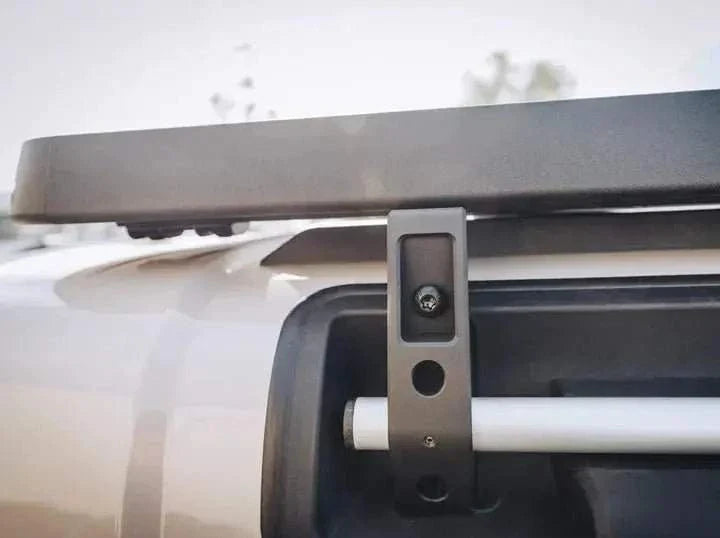 ACS Full Length Platform Roof Rack mounted on INEOS Grenadier, showcasing modular design and sturdy construction.