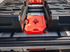 ACS Full Length Platform Roof Rack for INEOS Grenadier loaded with gear and fuel container.