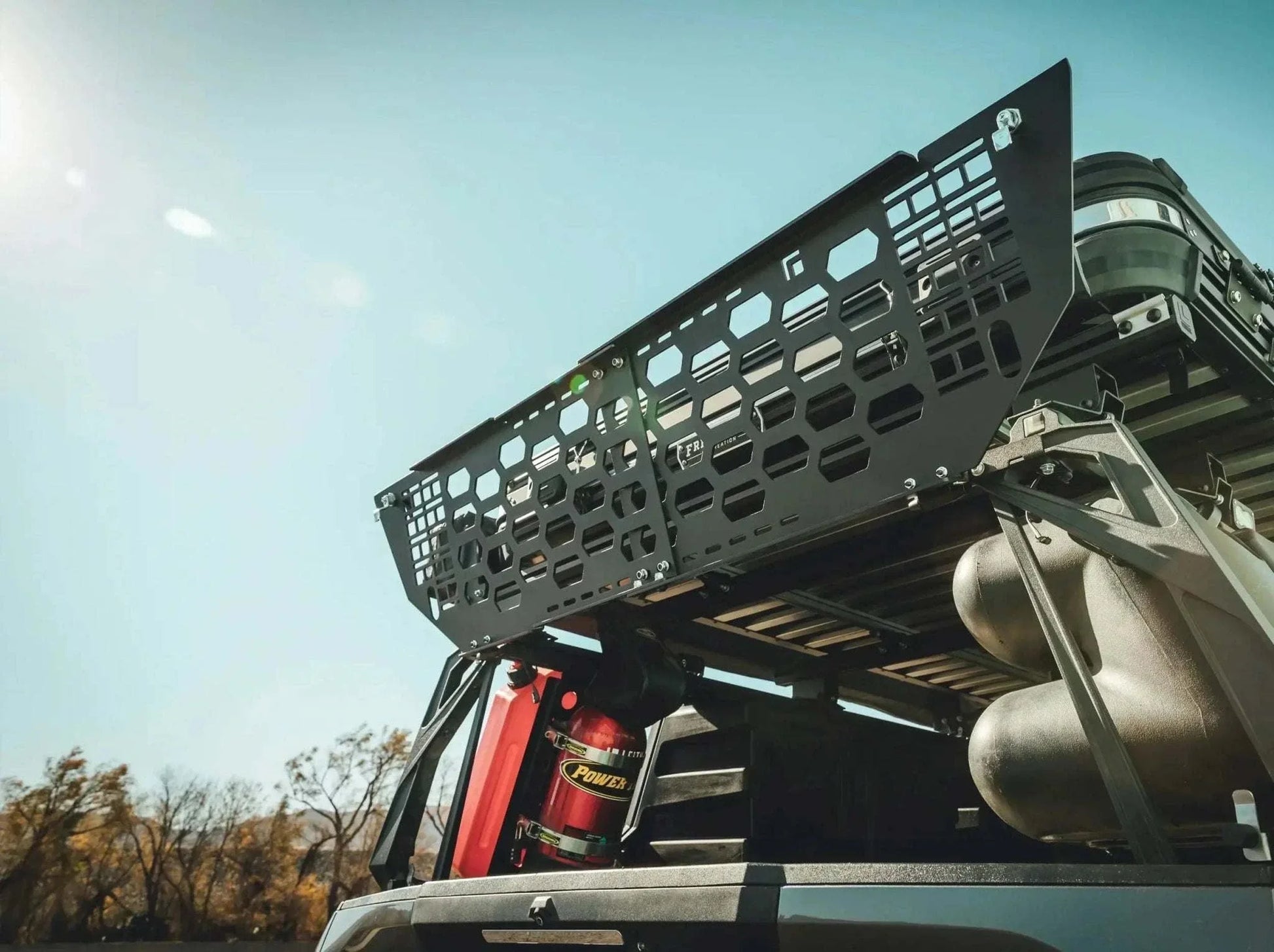 GateKEEPER for INEOS Grenadier mounted on the vehicle, showcasing rugged build and utility features.