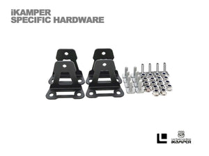 Roof Top Tent Brackets for INEOS Grenadier with hardware by Leitner Designs.