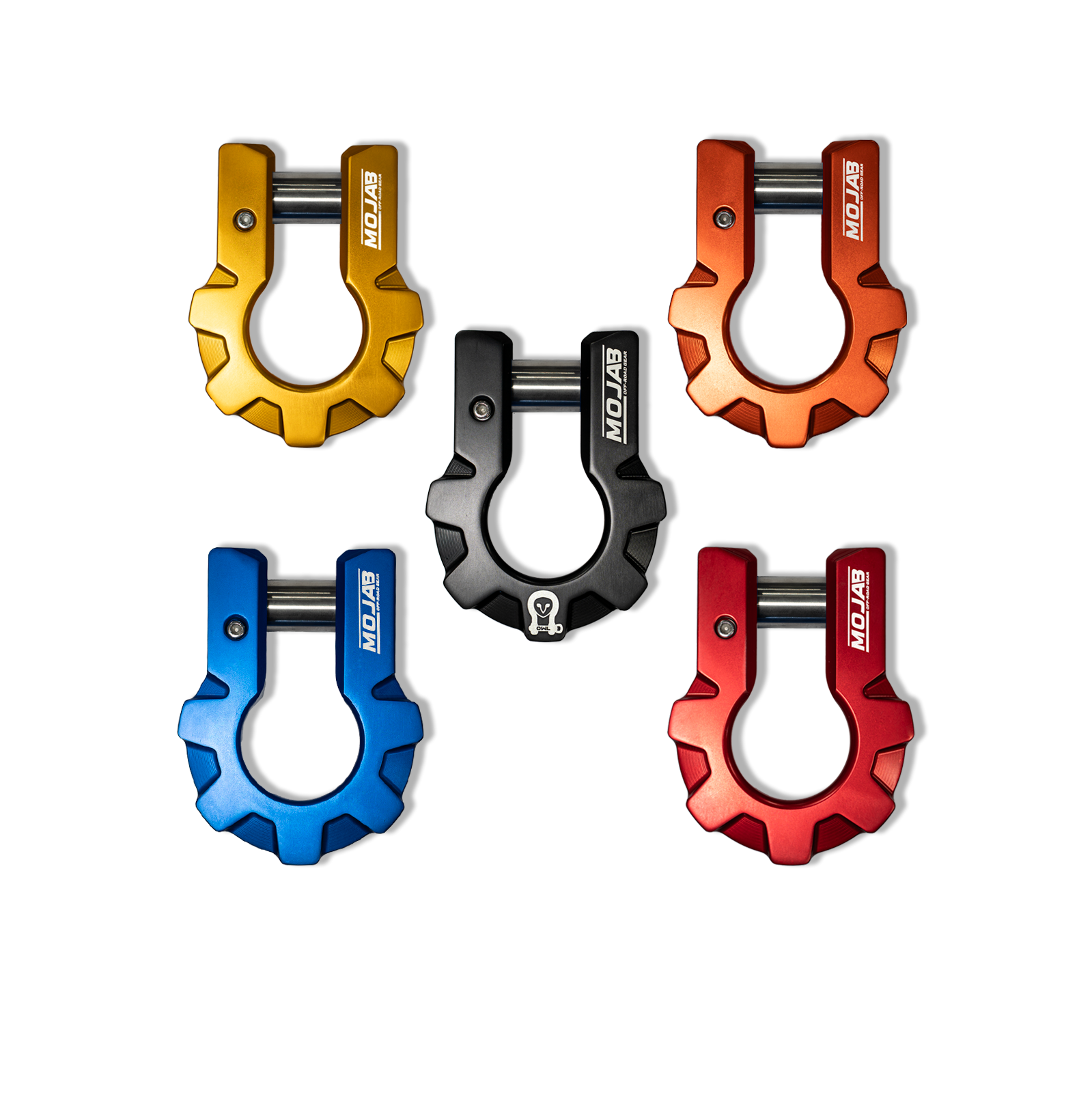 9-Ton Aluminum D-Shackle Set